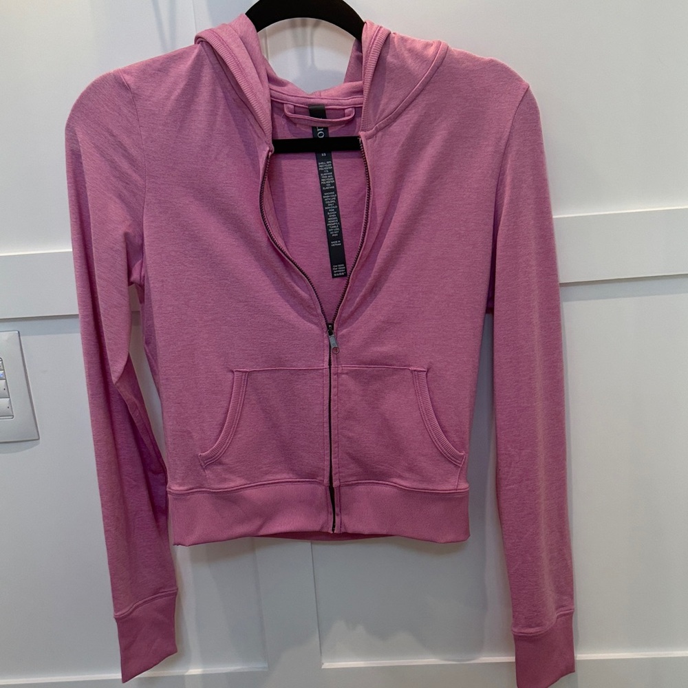 Vuori Pink Zip-Up Hoodie